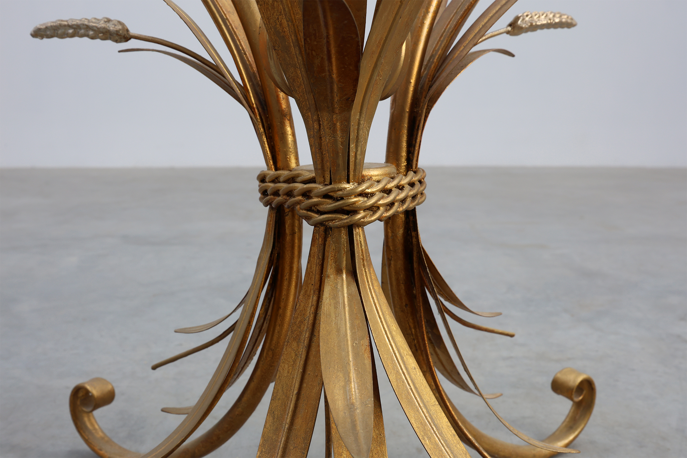 Coco Chanel‑Style &ldquo;Sheaf of Wheat&rdquo; Coffee Table, France 1960thumbnail